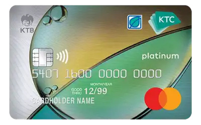 บัตรเครดิต KTC – Bangchak Platinum Mastercard